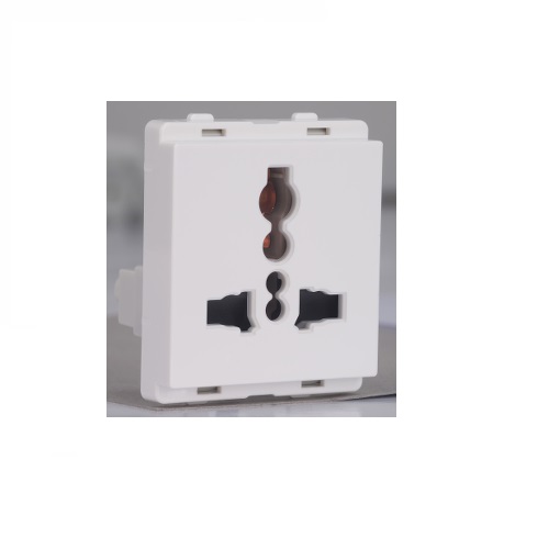 Schneider Livia 13A Multi Pin Socket Outlet with Shutter White P2010