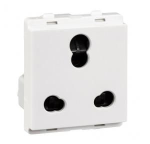 Schneider Livia Socket Outlet With Shutter White P2207 10A/25A 3 Pin