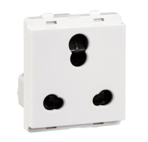 Schneider Livia Socket Outlet With Shutter White P2207 10A/25A 3 Pin