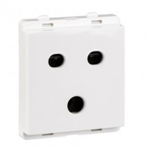 Schneider Livia 10A 2/3 Pin Socket Outlet with Shutter White P2005
