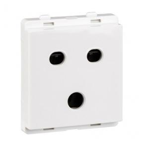 Schneider Livia 10A 2/3 Pin Socket Outlet with Shutter White P2005