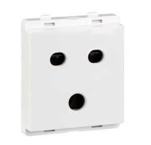 Schneider Livia Socket Outlet With Shutter White P2005 10A 2/3 Pin