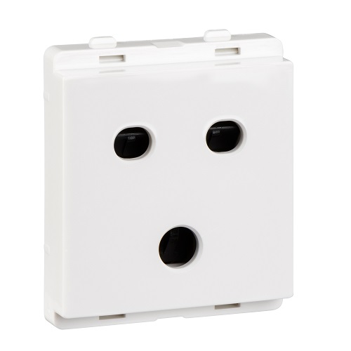Schneider Livia Socket Outlet With Shutter White P2005 10A 2/3 Pin