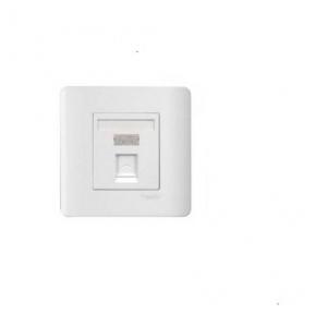 Schneider 2 Gang Data Outlet Category 6 with Integrated Shutter E8432RJ/6-OS