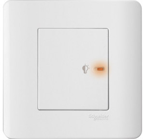 Schneider 350VA 50Hz 1 Gang Full-Flat Universal Dimmer with LED Silver Brozne E8431EPD4>SZ-OS