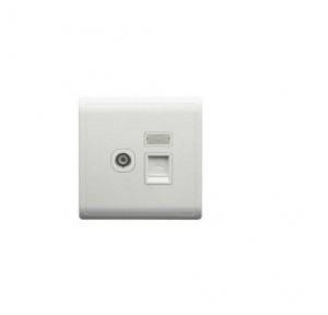 Schneider 1G Keystone Plate Shuttered, E3031RJK>WW-OS
