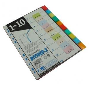 Worldone PP Divider 1 to 10 A4, DV110