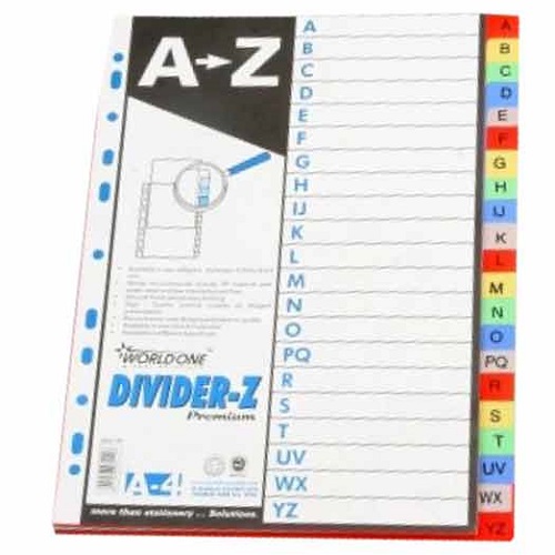 Worldone PP Divider A to Z A4, DV121