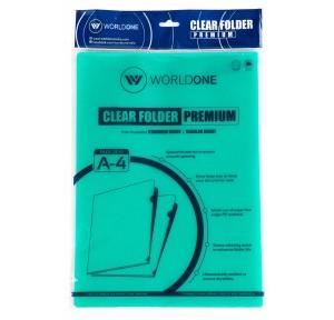 Worldone Paper Holder LF001 L Shape Green Pack of 10