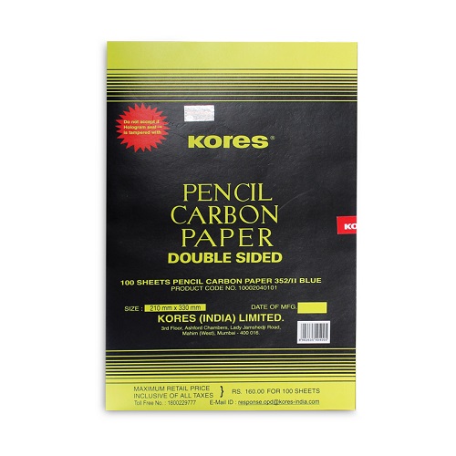 Kores Double Sided Carbon Paper (Pack of 100 Sheets)