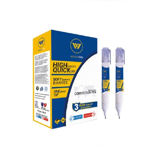 Worldone WPS001 Correction Pen With Opp , 8 ml