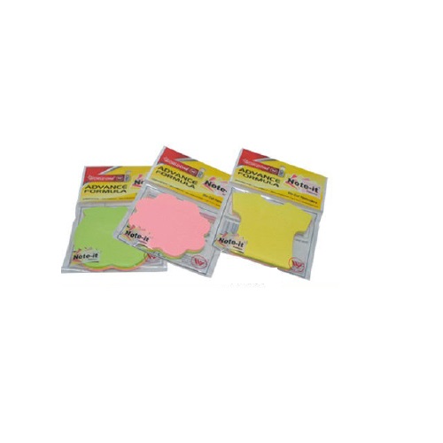 Worldone WPS003D Note it reminder pad die cut reminders,50 sheets