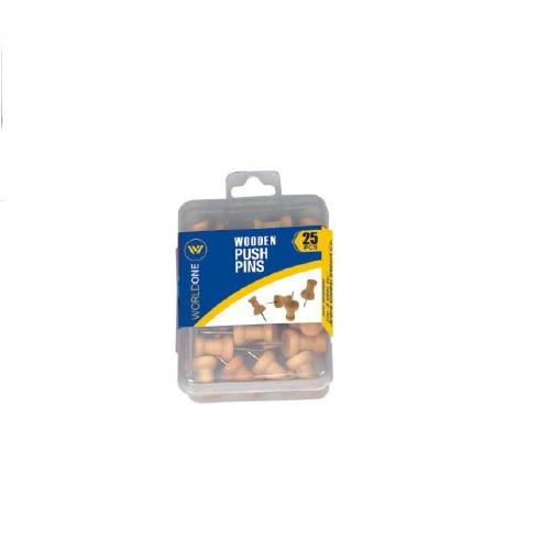 Worldone WPS080W Push Pin Pack of 25