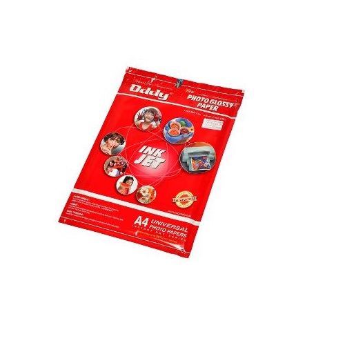 Oddy World Best Photo Glossy Paper Pack Of 100 Sheets, RC2704R-100