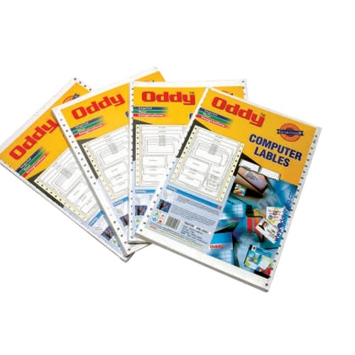 Oddy Dot Matrix Paper Labels 500 Pcs, DML114721
