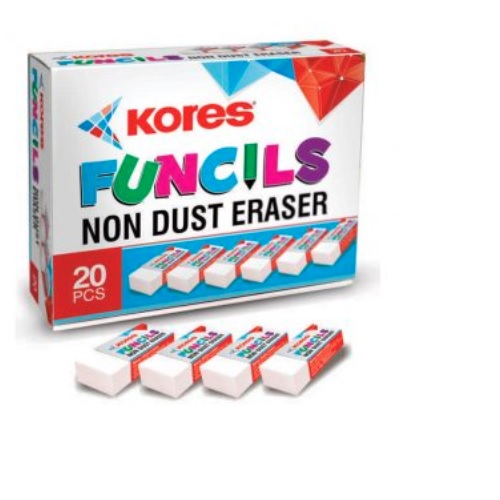 Kores Funcil Eraser Box (Pack of 5 Pcs)