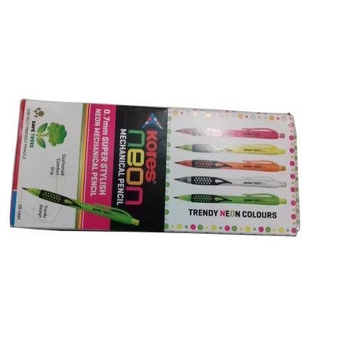 Kores Neon Mechanical Pencil Lead of 0.7 Five Body Colour