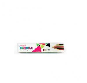 Kores Funcil Extra Dark Triangular Pencil Pack of 10 Pcs