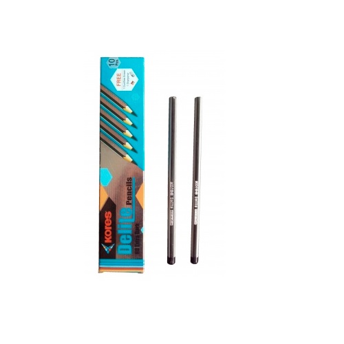 Kores Delite HB Extra Dark Pencil Pack of 10 Pcs