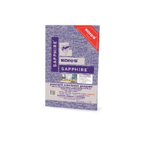 Kores Pen/Pencil Carbon Paper A4, Sapphire Blue (Pack of 100 Sheets)