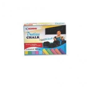 Kores Britemark Dustless Coloured Chalk, Pack of 24 Boxes