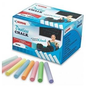 Kores Britemark Dustless Coloured Chalk, Pack of 18 Boxes