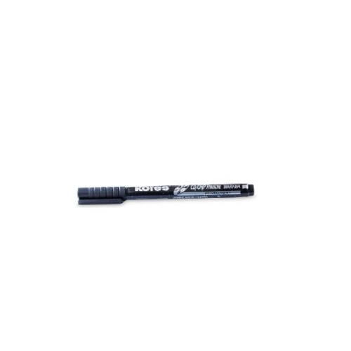Kores Cd/Ohp Fine Line Marker Pen Black Pack of 10 Pcs