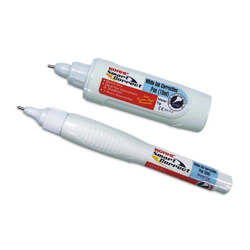 Kores Smart Correct White Ink Correction Pen 10501060201 metal tip 7 ml