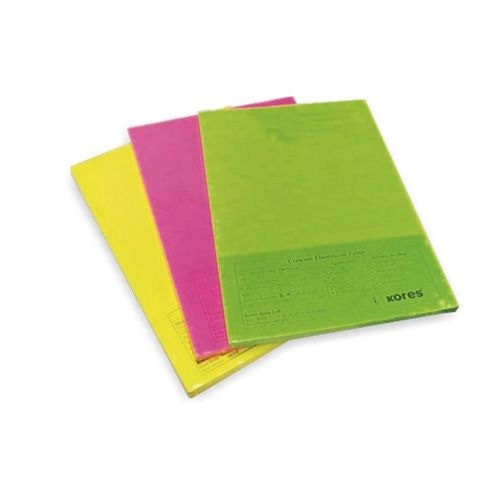Kores Crescent Fluorescent Multi Copier Paper, 210 mm x 297 mm,Orange (500 Sheets)