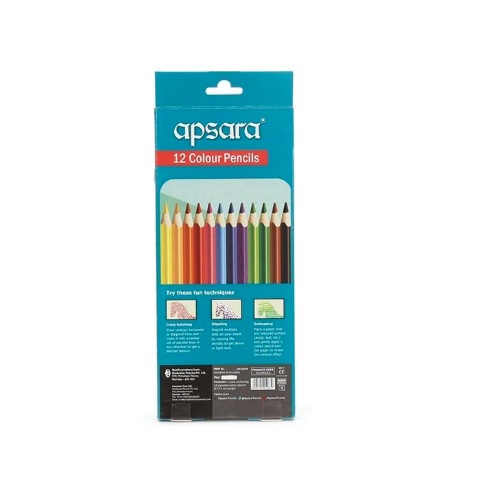 Apsara Color Pencil Full Size 12 Shades