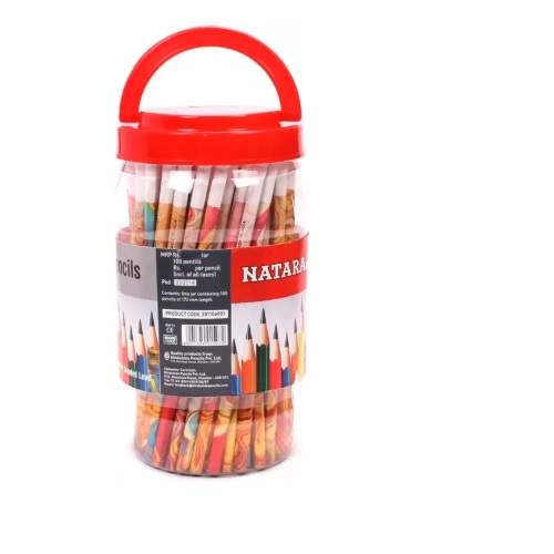 Nataraj Metllic Pencil jar (pack of 100)
