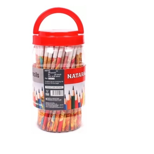 Nataraj Metllic Pencil jar (pack of 100)