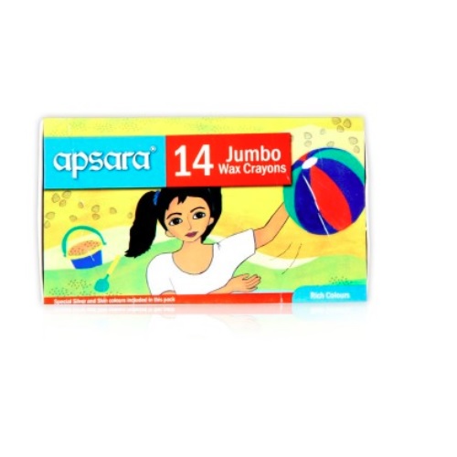 Apsara Wax Crayon Jumbo 14 Color