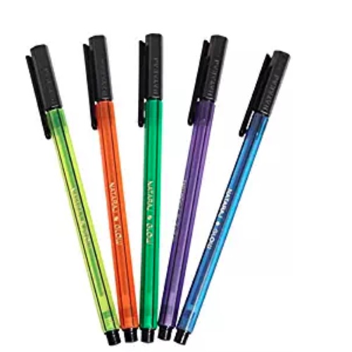 Nataraj 621 Glow Ball Pen- Blue Pack of 5 Pcs