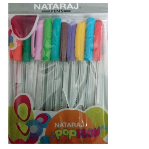 Nataraj Pop Flow Colorful Ink B.Pen Asrt Pack of 5