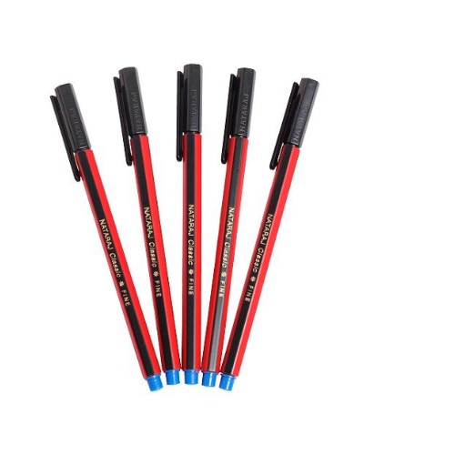 Nataraj Surfer Ball pen 5 pc Pouch-Red