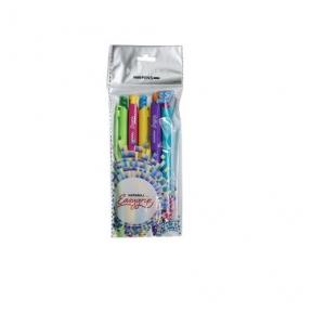 Nataraj Easy Grip Ball Pen 5pc Pouch-Blue