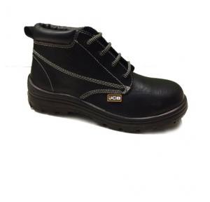 JCB Heatmax Grain Textured Single Density Steel Toe Leather Safety Shoes, Size:12