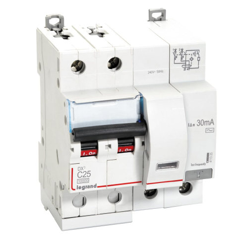 Legrand DX3 2P RCBOs 240V AC Type 25A 4113 25