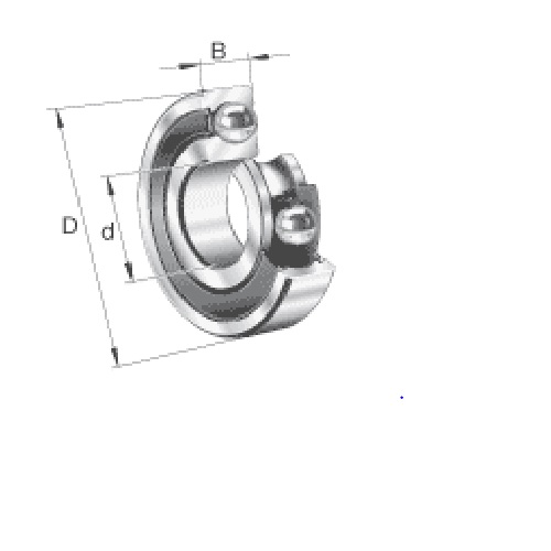 FAG Deep Groove Ball Bearing, 6202-2Z-L207