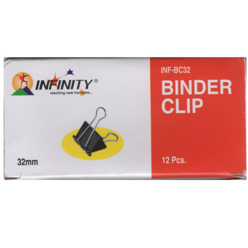 Infinity Binder Clips 32mm (Pack Of 12 Pcs)