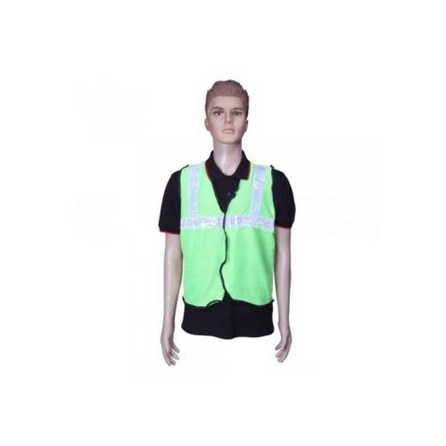 Safari Reflective Safety Jacket 2 Inch Lycra, Green, 60 GSM