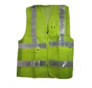 Safari Pro Green 2 Inch Reflective Safety Jacket, Mesh Type