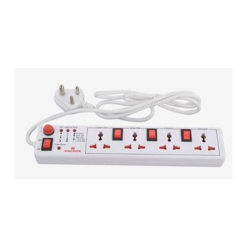 Anchor Smart 4 Universal Socket Shutter with individual switch 1.5 mtr 22568