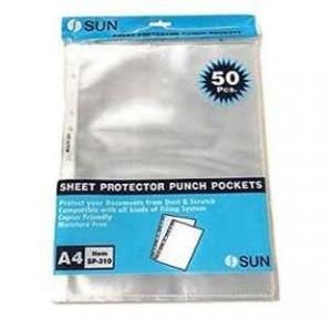 Sun 200 Sheet Protector A4 Folder Sun 200 (Pack of 50) Pack of 50