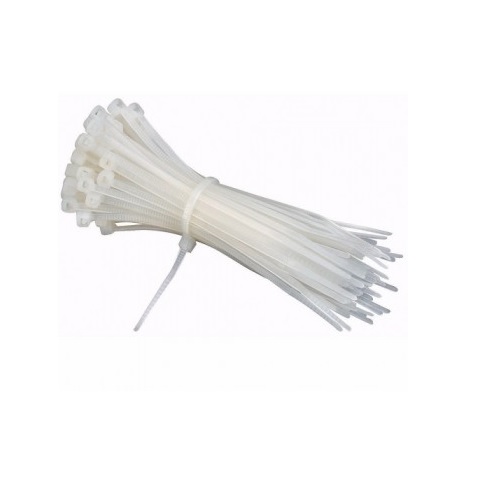 Cable Tie Nylon White, 300 mm (Pack of 100 Pcs)