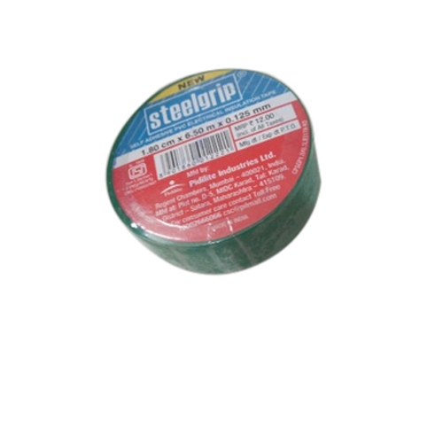 Steelgrip Self Adhesive PVC Electrical Insulation Tape Green 1.7cm x 6.5m x 0.125mm