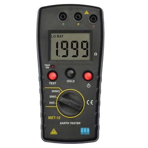 Motwane Digital Earth Resistance Tester With 450 mm Spike Kit, MET-10