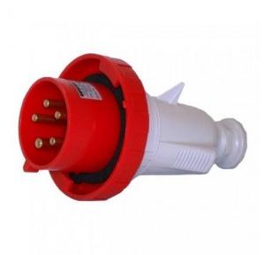 C&S Red Industrial Plug, Current: 32 A, 5 Pins, CS60042