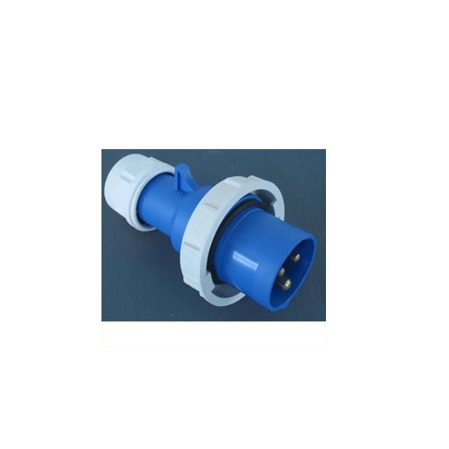 C&S Blue Industrial Plug, Current: 63 A, 3 Pins, CS61048
